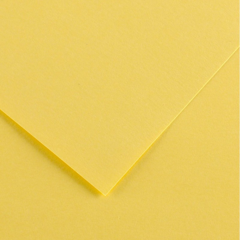 Canson Guarro Pack de 25 Cartes A4 Iris de 185g - 50x65cm - Couleur Jaune Citron