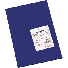 ✅ Canson Guarro Pack de 50 Cartes A4 Iris de 185g - 21x29,7cm - Couleur Bleu Outremer couleur bleu en stock