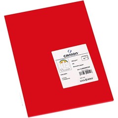 ✅ Canson Guarro Pack de 50 Cartes A4 Iris de 185g - 21x29,7cm - Couleur Rouge couleur rouge en stock