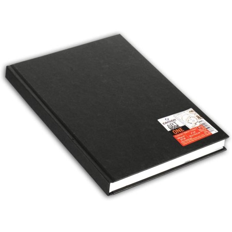 Canson Sketch One Fine Carnet de Dessin avec 98 Feuilles - 10,1x15,2cm - 100g - Couleur Blanc