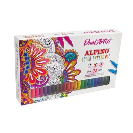 ✅ Lot de 72 feutres Alpino Dual Artist couleur Surtido en stock