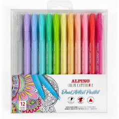 ✅ Lot de 12 feutres Alpino Dual Artist couleur Surtido en stock