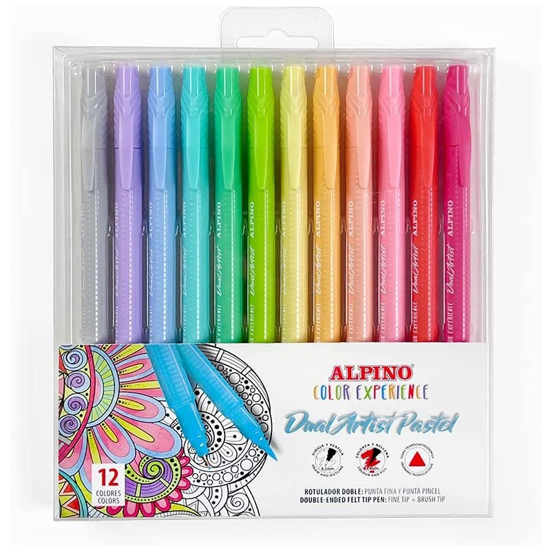 Lot de 12 feutres Alpino Dual Artist