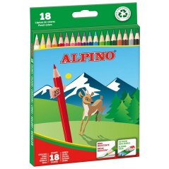 ✅ Alpino Lot de 18 crayons de couleur couleur Surtido en stock