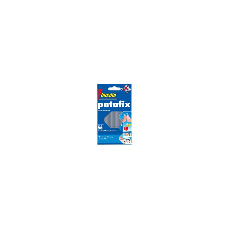 Imedio Patafix Mastic Adhésif Transparent - Solide, Propre et Amovible - 56 Pièces