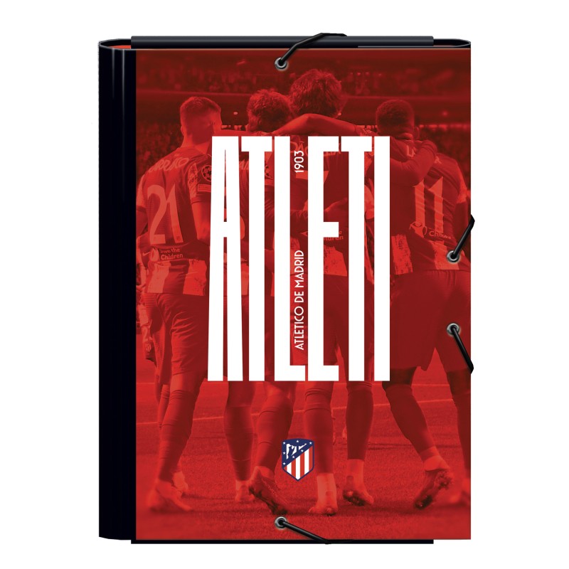 Dohe Atletico de Madrid Atleti Chemise en Carton Laminé Ligné - 3 Rabats - Format Folio - Pages de Garde Imprimées - Fermeture Dohe Atletico de Madrid Atleti Chemise en Carton Laminé Ligné - 3 Rabats - Format Folio - Pages de Garde Imprimées - Fermeture