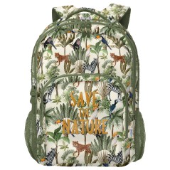 â Dohe WWF Save the Nature Grand Sac Ã Dos Scolaire - 3 Compartiments - Poches LatÃ©rales - Bretelles RembourrÃ en stock