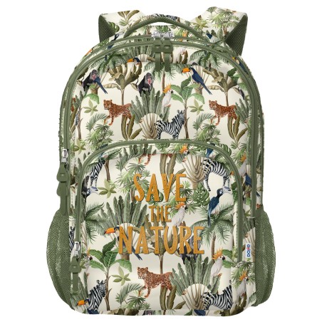 â Dohe WWF Save the Nature Grand Sac Ã Dos Scolaire - 3 Compartiments - Poches LatÃ©rales - Bretelles RembourrÃ en stock