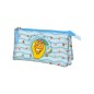 Dohe Kakao Friends Summer Holiday Triple Trousse - 3 Compartiments - Fermetures Éclair
