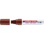 Edding 4090 Marqueur craie liquide - Pointe biseautée - Trait entre 4 et 15 mm - Odeur neutre - Couleur marron