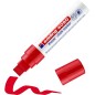 Edding 4090 Marqueur craie liquide - Pointe biseautée - Trait entre 4 et 15 mm - Odeur neutre - Couleur rouge
