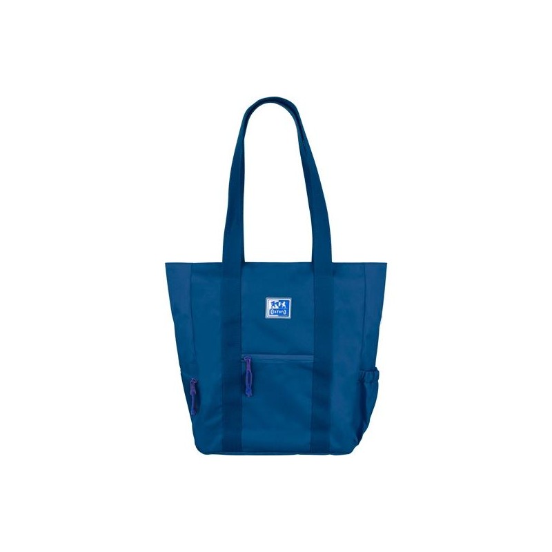 Sac à main Oxford Tote B-Trendy - Poches avant et latérales - Compartiment pour ordinateur portable/tablette - Fermeture à