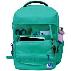 Sac à Dos Scolaire Oxford +LB B-Out - Compartiment Isotherme - Fermeture Éclair Extensible - Bretelles Rembourrées et