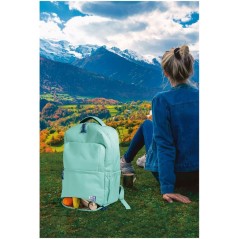 ✅ Sac à Dos Scolaire Oxford +LB B-Out - Compartiment Isotherme - Fermeture Éclair Extensible - Bretelles Rembo en stock