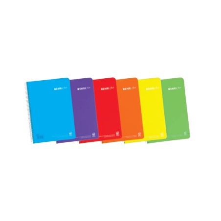 ✅ Enri+ 5 Carnets Folio Plat Couleurs couleur couleur en stock