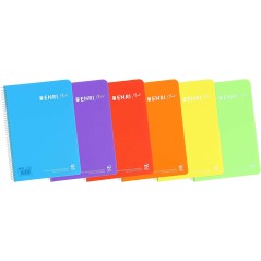 ✅ Enri+ 5 Carnets Folio 1 Ligne Couleurs couleur Plusieurs couleurs en stock