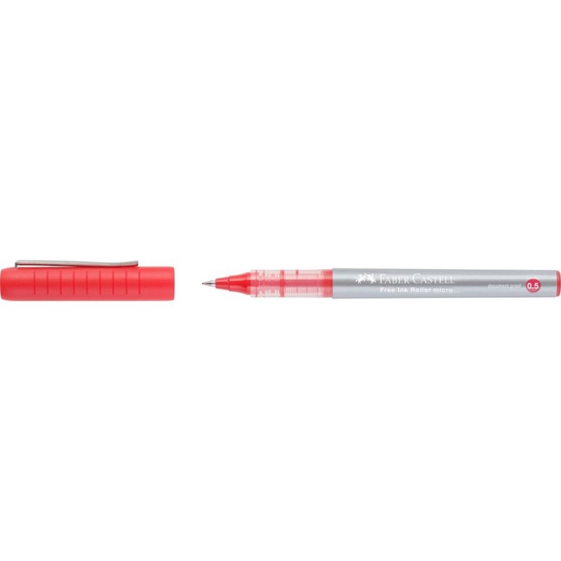 Roller encre liquide 0,5 mm rouge Faber-Castell