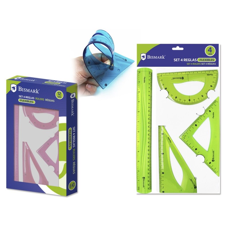 Lot de 4 Bismark Règles Flexibles Lot de 4 Bismark Règles Flexibles