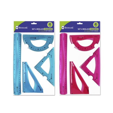Lot de 4 Bismark Règles Flexibles