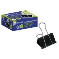 ✅ Pince à presse-papiers en métal Bismark 19 mm - Lame pliante - Couleur Noir couleur Noir en stock