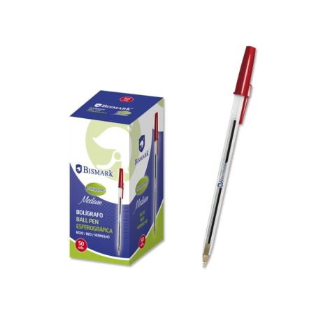 Stylo bille rouge Bismark boîte