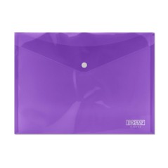 ✅ Enveloppe Ingraf avec fermeture à fermoir - Polypropylène - Format A4 - Couleur lilas couleur Plusieurs coul en stock