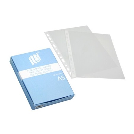 ✅ Bismark Boite de 100 Pochettes Granulées Multi-trous - Format A5 couleur Transparent en stock