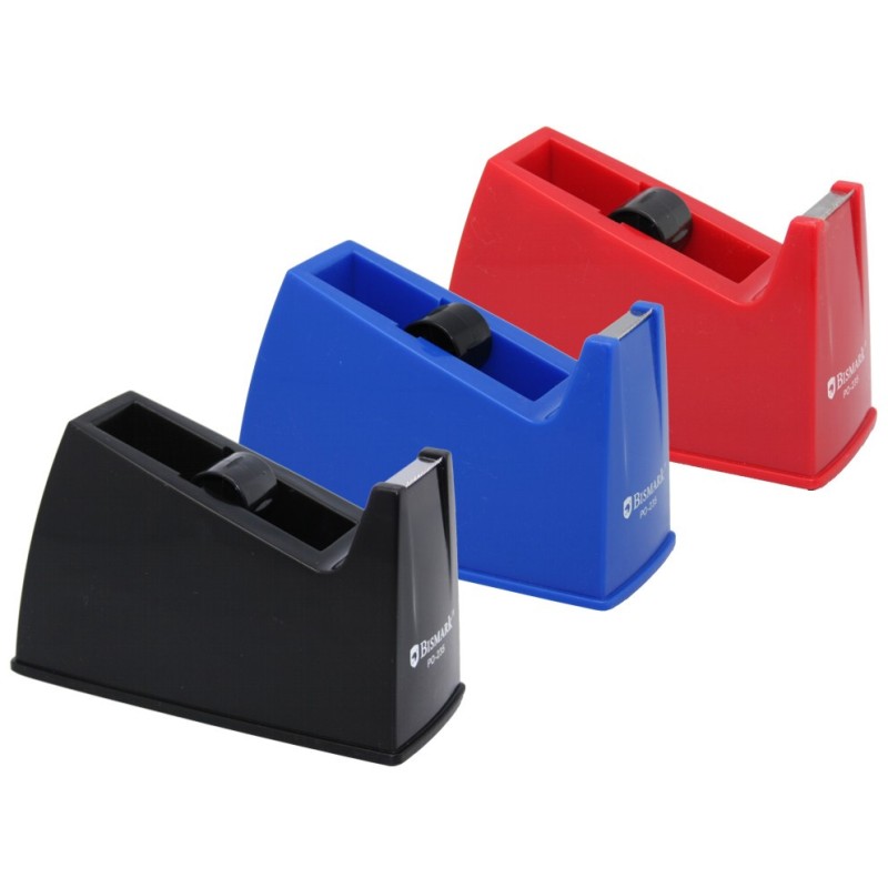 Bismark Porte-rouleau de bureau pour rubans adhésifs jusqu'à 33 m - Couleurs assorties