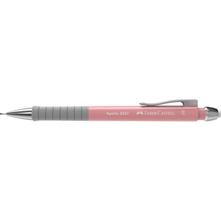 Portemine 0,7 mm Faber-Castell Apollo rose gomme intégrée