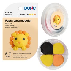✅ Dohe Cute Pet Collection Pâte à Modeler Lion - Légère et Flexible - Convient aux Enfants de 5 à 7 Ans cou en stock