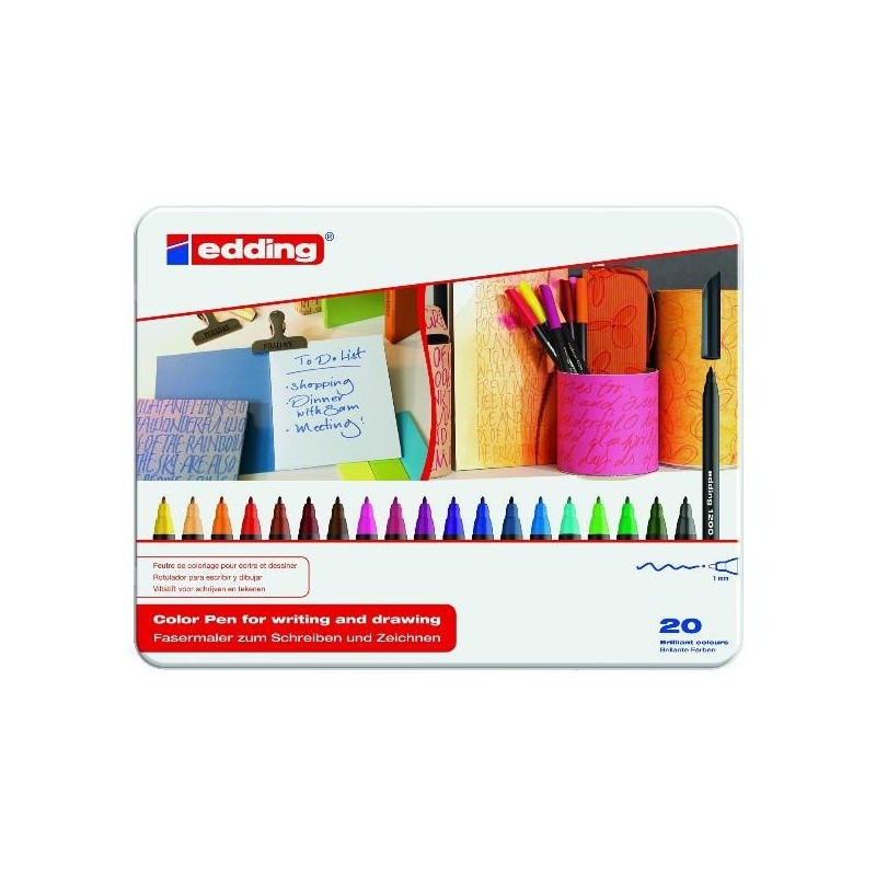 Edding Lot de 20 feutres de coloriage