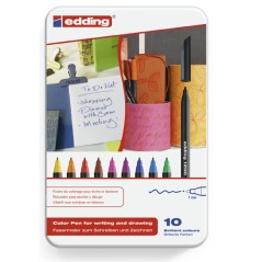 ✅ Edding Lot de 10 feutres de coloriage couleur Plusieurs couleurs en stock