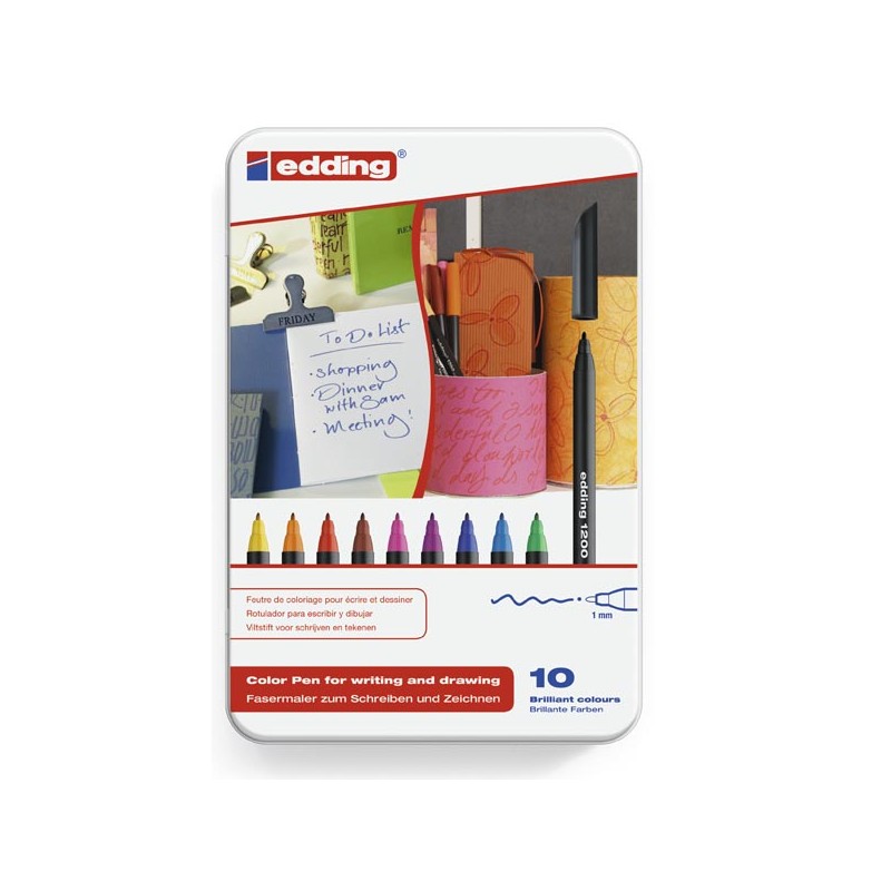 Edding Lot de 10 feutres de coloriage