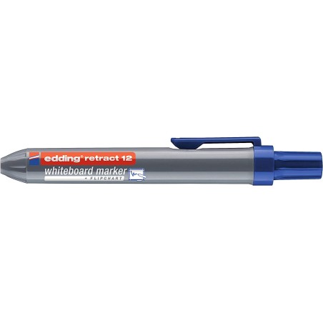 Edding Retract 12 - Marqueur Tableau Bleu