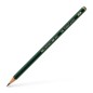 Crayon graphite HB Faber-Castell 9000 vert, mine résistante