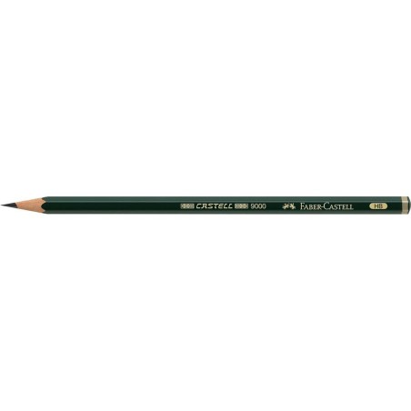 Crayon graphite HB Faber-Castell 9000 - Vert - Mine incassable