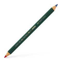 ✅ Faber-Castell 873 - Crayon Bicolore Rouge/Bleu couleur Rouge/Bleu en stock