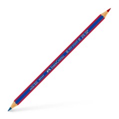 ✅ Faber-Castell Janus - Crayon Bicolore Rouge/Bleu couleur Plusieurs couleurs en stock