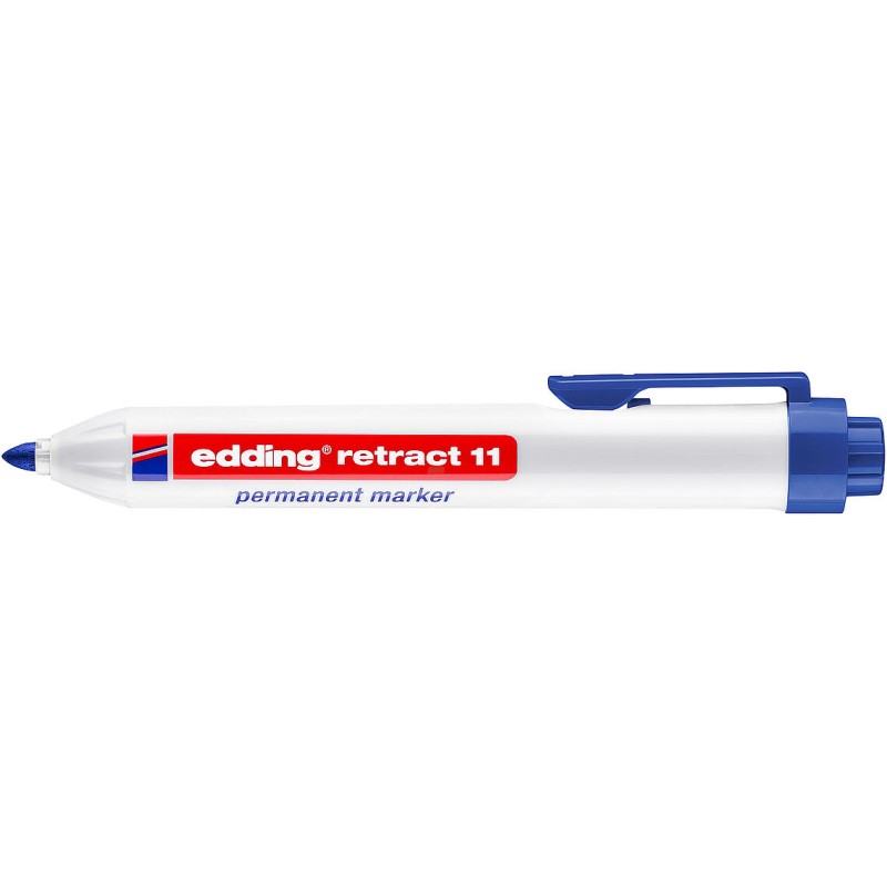 Edding Retract 11 - Marqueur Permanent Bleu