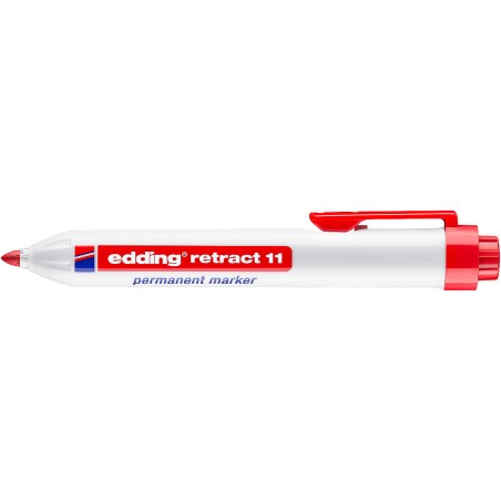 ✅ Edding Retract 11 - Marqueur Permanent Rouge couleur rouge en stock