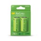 GP ReCyko Pack de 2 Batteries Rechargeables 5700mAh D 1.2V - Préchargées - Cycle de vie : Jusqu'à 1000 fois