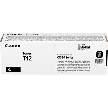 ✅ Canon Toner T12 bk Noir (5098C006) couleur Noir en stock