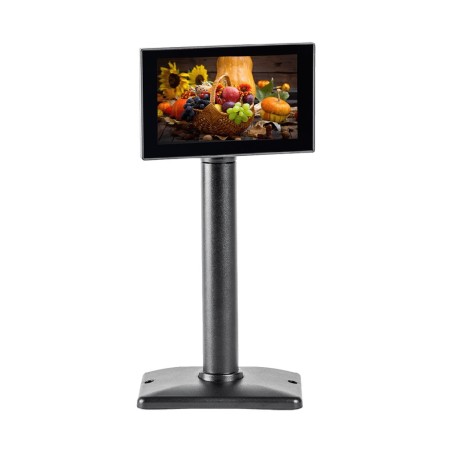 afficheur client écran sur pied