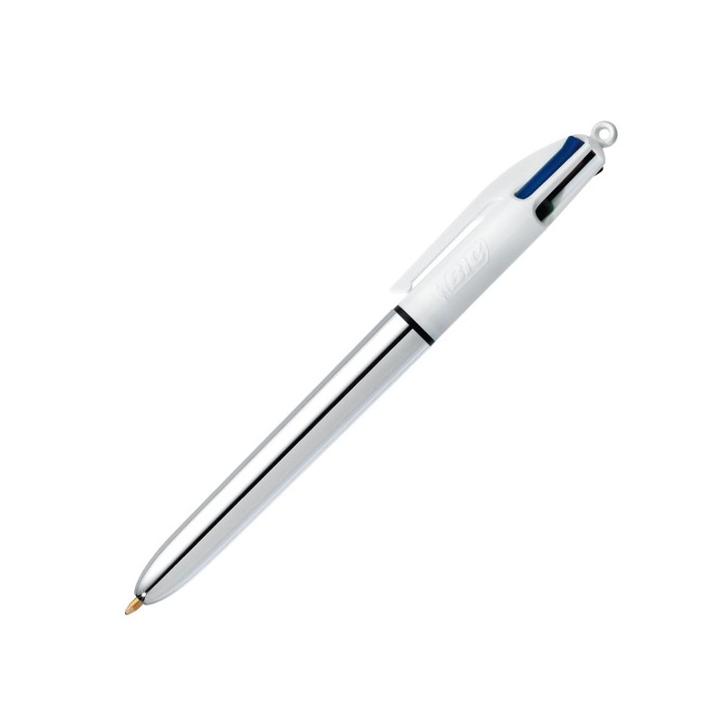 Stylo bille 4 couleurs Bic Shine multicolore lot de 12