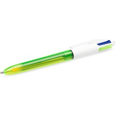 Stylo bille 4 couleurs fluo Bic lot de 12