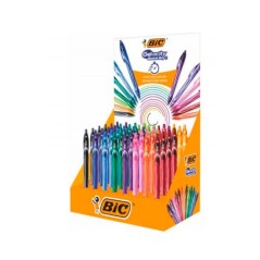 Présentoir stylos gel Bic couleurs