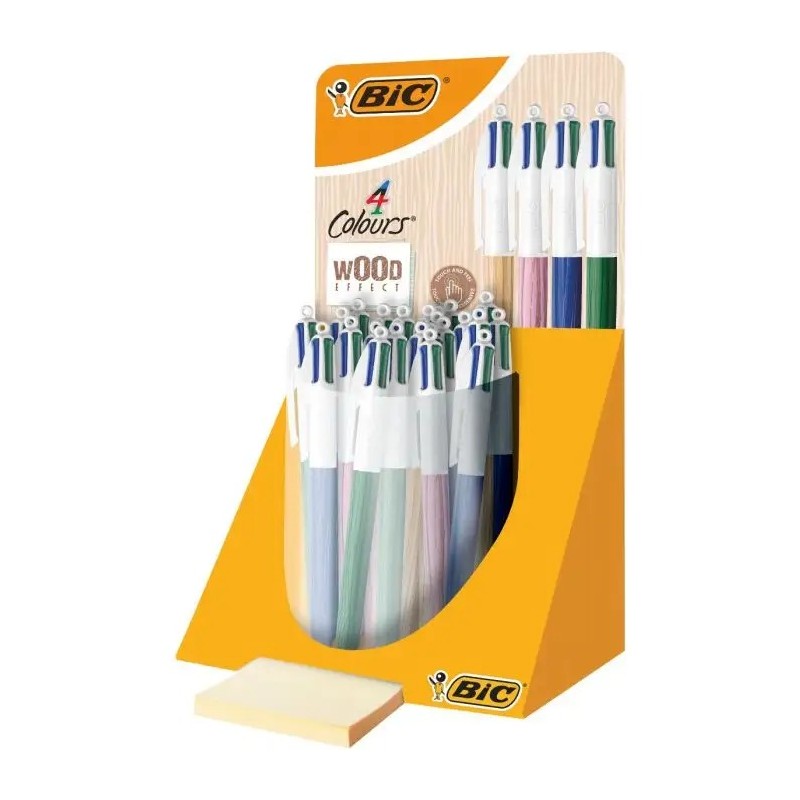 Présentoir stylos Bic 4 Couleurs bois multicolore Présentoir stylos Bic 4 Couleurs bois multicolore