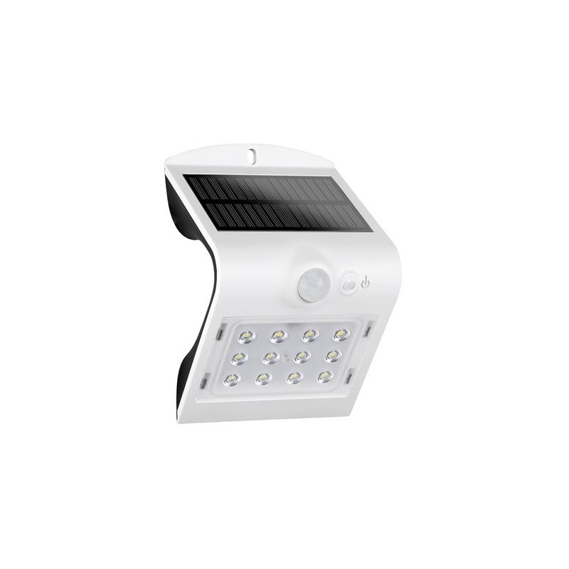 Elbat Applique LED Solaire - 1.5W - 220lm - Double Eclairage - Blanc