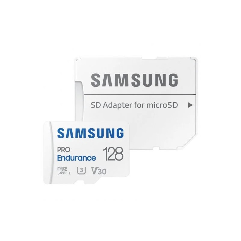 Carte Samsung Pro Endurance Micro SDXC 128 Go UHS-I V30 Classe 10 avec adaptateur