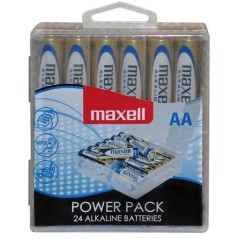✅ Maxell Pack de 24 Piles Alcalines LR06 AA 1.5V couleur Plusieurs couleurs en stock